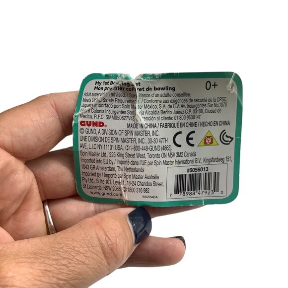 Baby Gund My 1st Plush Bowling Set 5 Stuffed Animal Pins Ball Spin Master - Picture 8 of 14